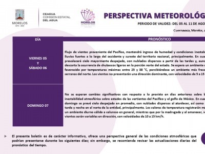 <a href="/noticias/tiempo-nublado-y-temperaturas-calidas-para-este-fin-de-semana-en-morelos">Tiempo nublado y temperaturas cálidas para este fin de semana en Morelos</a>