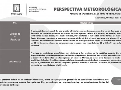 <a href="/noticias/se-pronostican-lluvias-aisladas-para-fin-de-semana-en-morelos">Se pronostican lluvias aisladas para fin de semana en Morelos</a>