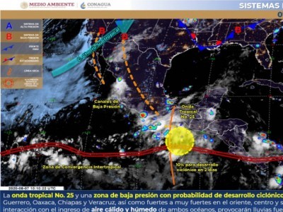 <a href="/noticias/se-mantiene-potencial-de-lluvias-durante-el-fin-de-semana">Se mantiene potencial de lluvias durante el fin de semana</a>