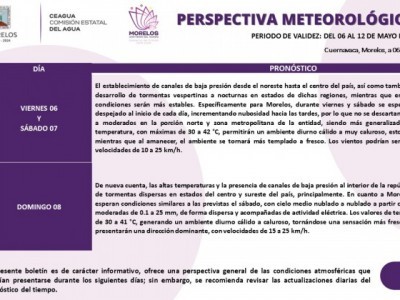 <a href="/noticias/posibilidad-de-chubascos-para-el-fin-de-semana-en-morelos">Posibilidad de chubascos para el fin de semana en Morelos</a>