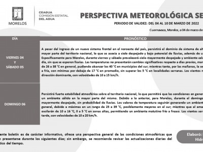 <a href="/noticias/se-preven-temperaturas-altas-para-fin-de-semana-en-morelos">Se prevén temperaturas altas para fin de semana en Morelos</a>